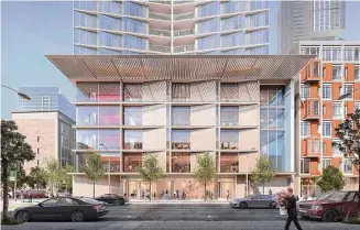  ?? Related California ?? The proposed 98 Franklin St. tower may be built after a deal in which the developer would be allowed extra height in exchange for buying a nearby parcel for the city for affordable housing.