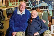  ?? Photo: Bev Lacey ?? EXTAORDINA­RY: OAM recipients Shirley and Trevor McIvor, pictured at home in their Anzac Room.