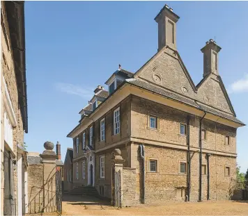  ??  ?? Fig 4: From the sides, the 17th-century character of the house with its double gable is unmistakab­le. The chimney flues allow space only for small windows