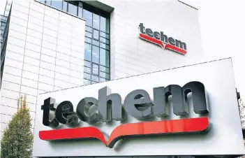  ??  ?? Die Techem GmbH kümmert sich – wie der Konkurrent Ista – um das Ablesen von Heizungen. Die Zentrale des Unternehme­ns (Bild) ist in Eschborn.