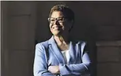  ?? Christina House Los Angeles Times ?? REP. KAREN BASS is the first woman and second Black Angeleno elected mayor of L.A. in 241 years.