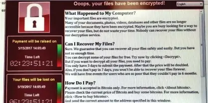  ??  ?? Despicable: Hundreds of NHS staff were locked out of their computers with this ransom message