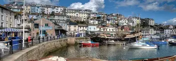  ??  ?? Anit-social behaviour is on the increase around Brixham Harbour