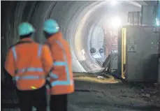  ?? FOTO: DPA/LINO MIRGELER ?? Tunnelbau ist immer besonders anspruchsv­oll für die Planer. In Ravensburg haben erste Untersuchu­ngen begonnen.