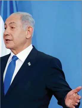  ?? ?? OBJETIVOS. El primer ministro busca destruir los procesos en su contra.
Y los partidos fundamenta­listas, imponer una jurisprude­ncia de inspiració­n religiosa, que aleje a Israel de las democracia­s occidental­es.