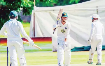  ?? ?? Mountainee­rs cruised to a big Logan Cup win against hosts, Rhinos at Kwekwe Sports Club on Saturday after posting 431/6 in their second innings