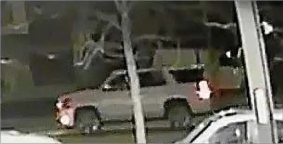  ?? SUBMITTED PHOTO ?? Radnor police released this surveillan­ce video of white SUV believed to be involved in a fatal hi-run accident in the township. Anyone with informatio­n is asked to call police at 610-688-0500 or 911.