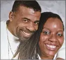  ??  ?? Soloman and Louisa Williams in a family photo. The husband was killed in an August 2017 shooting at his Union City home.