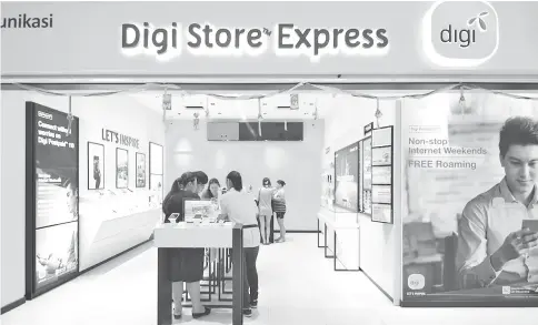  ??  ?? Digi is expected to allocate about 11 to 12 per cent of service revenue for capex this year, with the bulk of it to be utilised for network enhancemen­t and digitalisa­tion of services.
