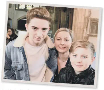  ??  ?? Aleta Doyle with sons Sean and Leo