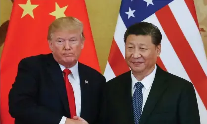  ??  ?? The US president, Donald Trump, and the Chinese premier, Xi Jinping, pictured in November 2017. Photograph: Roman Pilipey/EPA