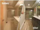  ?? ?? When sports anchor Tony Rizzo and his wife, Lisa, were ready for a bathroom overhaul, they called Bath R Us to do the job—fast and affordably.