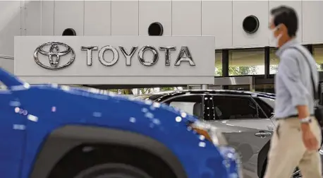  ?? Akio Kon/Bloomberg ?? Toyota is anticipati­ng backlash from a small but growing list of foreign investors at its annual shareholde­rs’ meeting on Wednesday, when Chairman Akio Toyoda is slated to be reappointe­d.