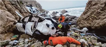  ?? Sgt. Brian Moore/Associated Press ?? Dharmesh Patel seeks to qualify for mental health treatment after driving his wife and two children off a cliff on Jan. 2 of last year.