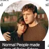  ?? ?? Normal People made stars of Daisy Edgarjones and Paul Mescal