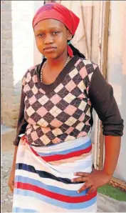  ?? PHOTOS: PETER MOGAKI ?? UNHAPPY: Palesa Mmagawu of Odendaalsr­us in Free State says she wants the father of her baby to support the child