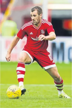  ?? Picture: SNS. ?? In contention to return for Aberdeen: Niall McGinn.