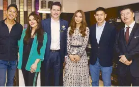  ??  ?? (From left) Marc Nelson, KC Concepcion, Renaud Tinel, Marie Lozano, Mike Huang and Patrick Pesengco.