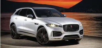  ?? Foto: Jaguar ?? Zum Gar nicht Sattsehen: der Jaguar F Pace vor spektakulä­rer Kulisse.