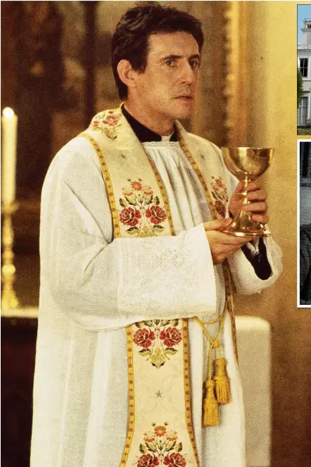  ??  ?? PLAYING THE PART: Gabriel Byrne stars as Father Andrew Kiernan in the 1999 supernatur­al thriller, Stigmata