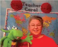  ?? Submitted photo ?? ■ Carol Stacy teaches first-grade youngsters in Fouke but also logs hours teaching English to youth in China. They (the Chinese) took it very very seriously,” she says. “So I knew that it was more serious than most people (in the United States) were taking it.”