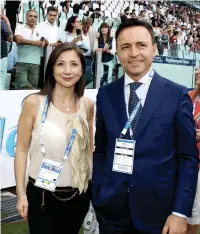  ??  ?? Il presidente Giovanni Acanfora insieme con Giuseppina Lodovico, amministra­tore unico