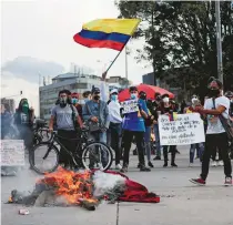  ?? REUTERS ?? Los manifestan­tes exigen la renuncia del presidente