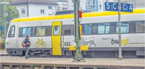  ?? FOTO: MARIAN SCHÄFER ?? Unbeweglic­h – der Bund hat kein Geld für die Elektrifiz­ierung der Bodenseegü­rtelbahn. Daher will der Landkreis aktiv werden.