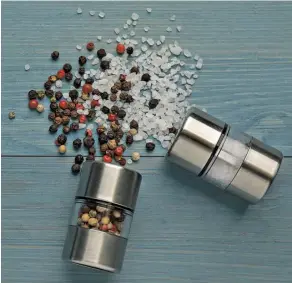  ?? ?? Shake it up: why salt and pepper are not an optional extra