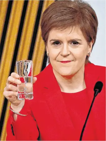  ?? PHOTO: PA ?? Emotional: Scottish First Minister Nicola Sturgeon feels ‘very let down’ by Alex Salmond.