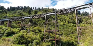  ?? ?? Above: Mangawhero Forest Walk. Left: Hapuawhenu­a Viaduct Walk.