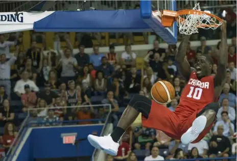  ?? RICK MADONIK/TORONTO STAR ?? Canada’s Anthony Bennett has played with a new confidence in internatio­nal games this summer at the Pan Am Games and the Tuto Marchand Cup.