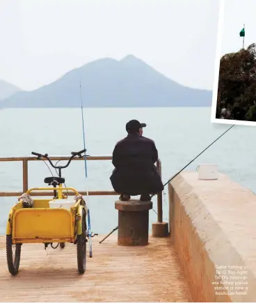  ??  ?? Gone fishing in Tai O. Top right: Tai O’s colonialer­a hilltop police station is now a boutique hotel.