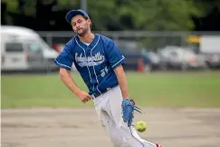  ??  ?? A fine all-round game from Johnsonvil­le’s Josh Pettett spurred his team to a big win over Hutt Valley Dodgers in intercity softball.