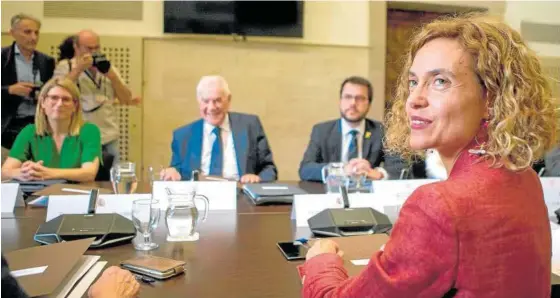  ?? Foto: Efe ?? La ministra Batet se reunió el 26 de julio con la consellera Artadi para tejer una interlocuc­ión entre Gobierno y Generalita­t.