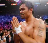  ??  ?? Manny Pacquiao.