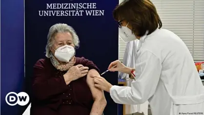  ??  ?? Austria started to vaccinate in December but still only a small proportion of the population has had the jab