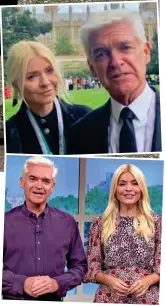  ?? ?? Stars: Schofield and Holly Willoughby and, top, their This Morning segment