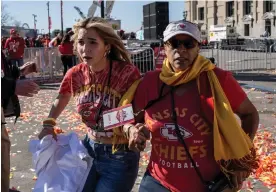  ?? Photograph: Andrew Caballero-Reynolds/AFP/Getty Images ?? People flee the shooting.