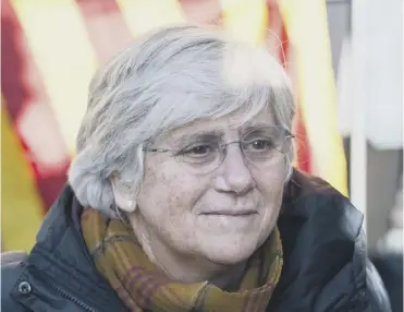  ??  ?? 0 Clara Ponsati faces a charge of sedition over her role in Catalonia's unsanction­ed referendum