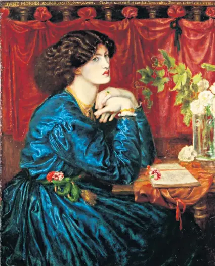  ??  ?? i What are you waiting for? Mrs William Morris (The Blue Silk Dress) will be in Rossetti’s Portraits, Holburne Museum, Bath