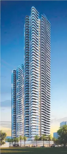  ??  ?? An artist’s impression of the Elegance towers.