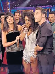  ??  ?? Overwhelme­d: Burke broke down after she was awarded the first 10s of the show, saying ‘I wish my mum was here’ The Strictly Come Dancing semi-final begins tonight on BBC One, 6.45pm