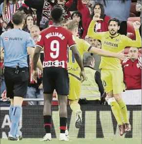  ?? FOTO: EFE ?? Dani Parejo celebra su gol de penalti que dio un punto ‘in extremis’ al Villarreal