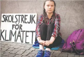  ?? Hulu ?? Greta Thunberg is the subject of the Hulu documentar­y “I Am Greta.”