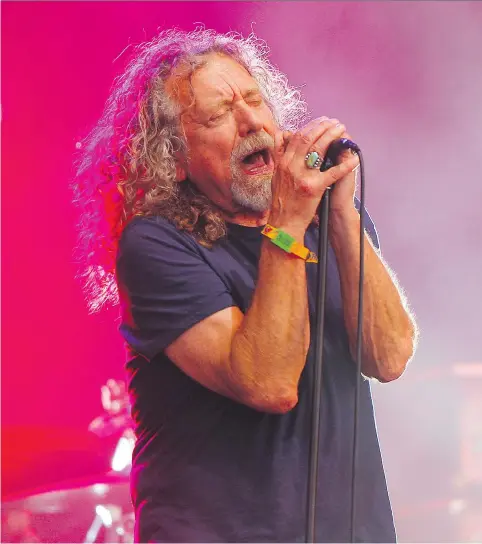  ?? WADE PAYNE/THE ASSOCIATED PRESS/FILES ?? Not inclined to rest on his laurels, Robert Plant continues to push the envelope creatively.