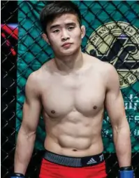  ??  ?? MA: Star fighter ng ONE FC.