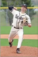  ?? Jeremy Stewart ?? Rockmart pitcher Drake Dean delivers to the plate during Friday’s game against LaFayette at Rockmart High School.