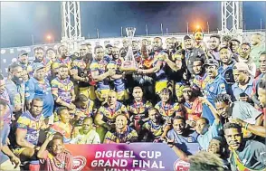  ?? Picture: SUPPLIED ?? Reigning Digicel PNG Cup champions Hela Wigmen.