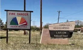  ?? ?? The National Weather Service issued warnings for extreme fire danger in much of New Mexico and parts of Nevada, Arizona, Colorado and Texas. Photograph: Andrew Hay/Reuters